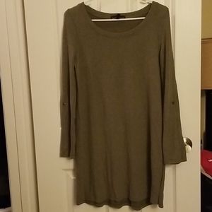 Green sweater dress